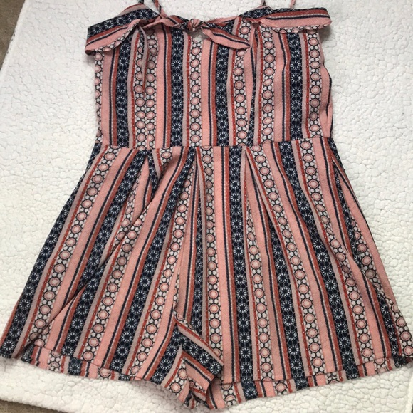 Striped Romper - Picture 1 of 3